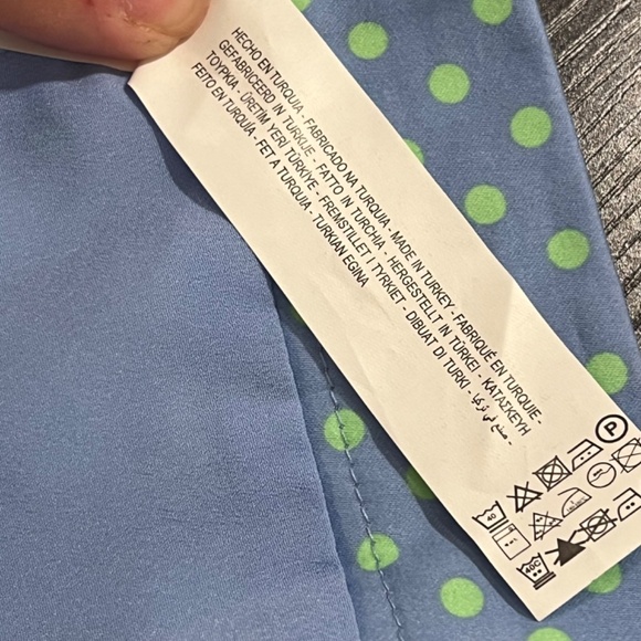 NWT ZARA Polka Dot Slit Front Mini Skirt Size Medium - Picture 8 of 14